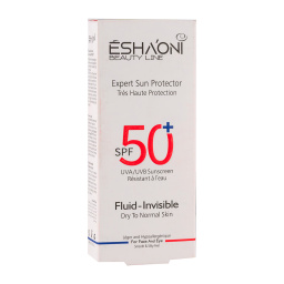 ضدآفتاب بی رنگ فلوئید پوست خشک SPF 50+ اشااونی